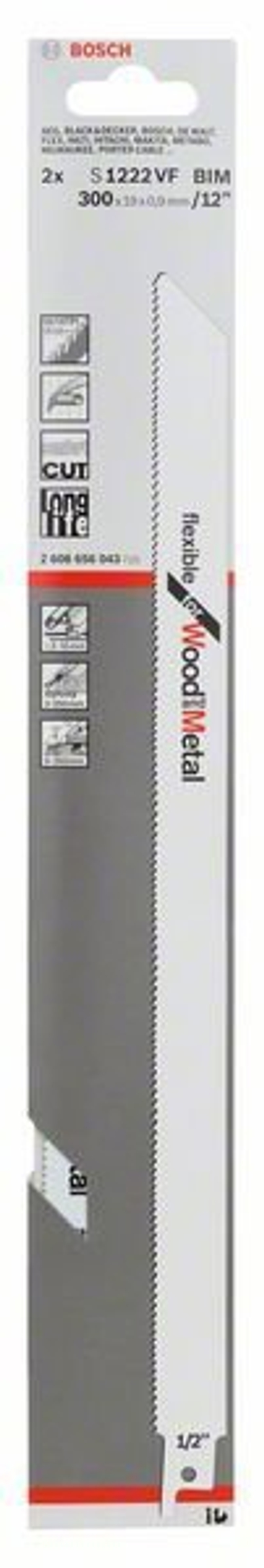 Пильное полотно S 1222 VF 2608656043