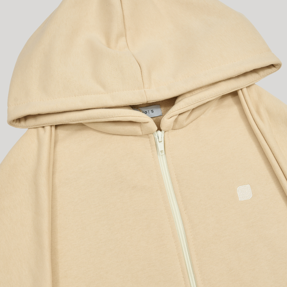 Zip-Up Hoodie LOGO Tapioca