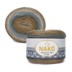 Пряжа Angora Luks Color, 150г, 810м, 80%акрил,15%шерсть, 5%мохер (цена за 1шт)