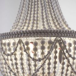 Люстра Anselme White Wood Large Chandelier By Imperiumloft