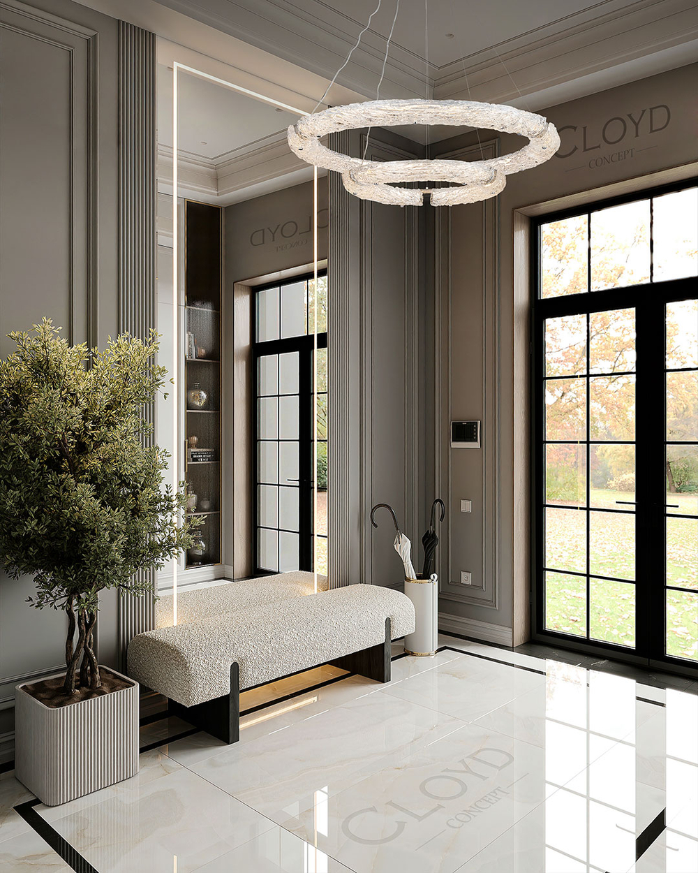 Люстра Cloyd MONDIAL C2 / Ø100 см - хром (арт.11616)