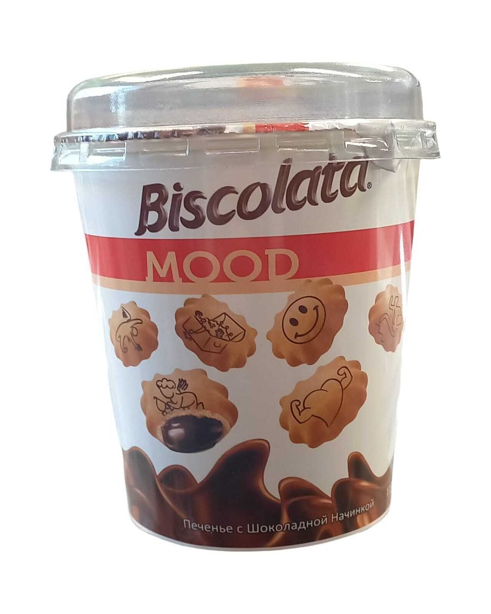 Печенье Biscolata Mood с шоколадным кремом 115гр