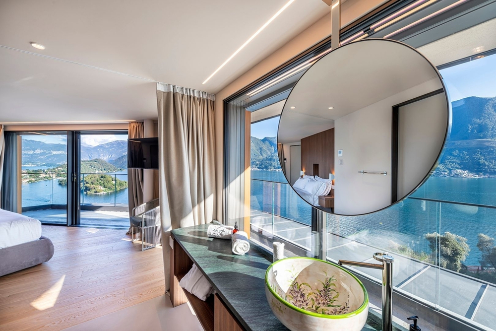 Смеситель для раковины Gessi Anello, высокий, с донным клапаном, цвет Chrome
