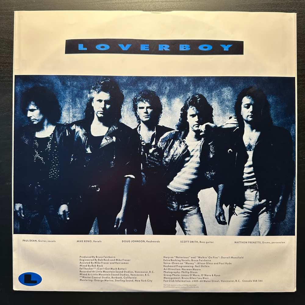 Loverboy - Wildside (Голландия 1987г.)