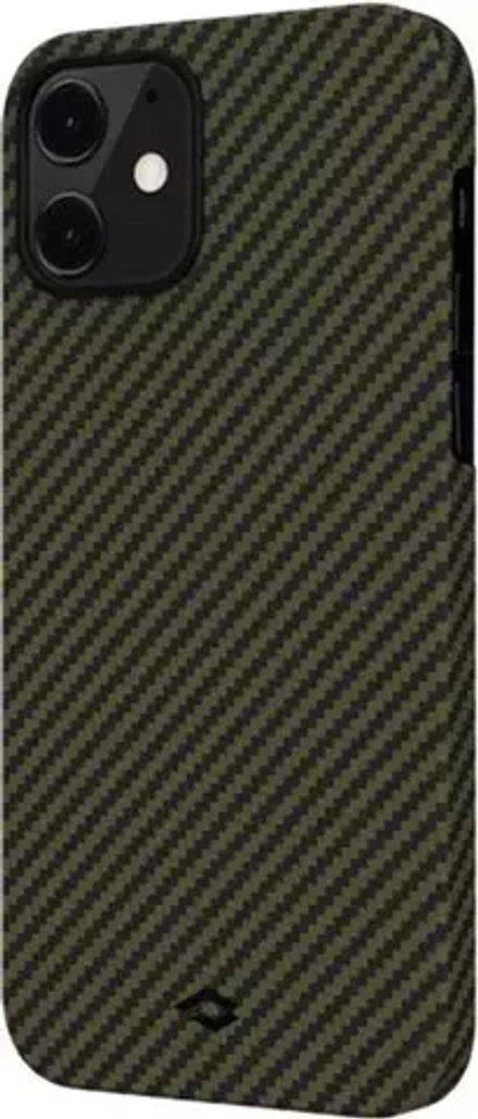 Чехол PITAKA MagEZ Case для iPhone 12, Black/Yellow Twill (чёрный/жёлтый)