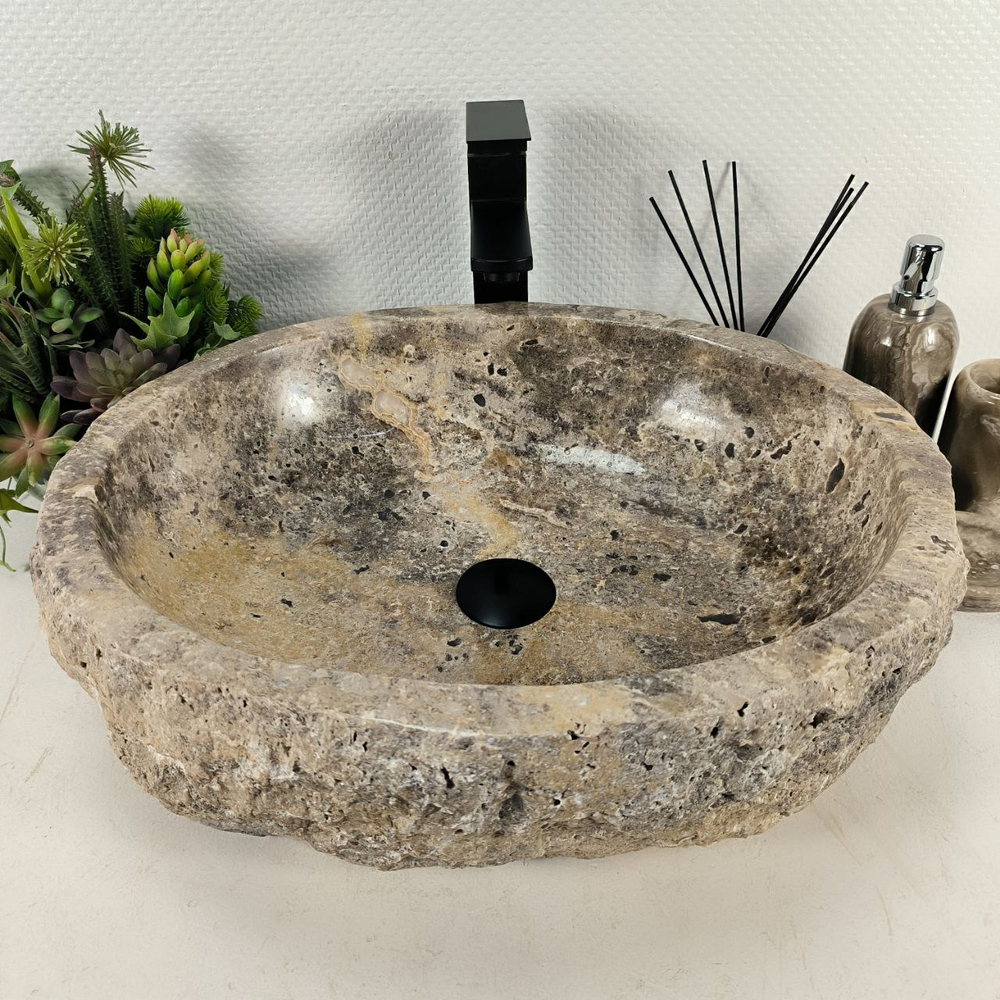Раковина из оникса Erozy Grey EO-64612 52*44*16 0183