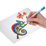 Фломастеры двусторонние утолщенные BRAUBERG "PREMIUM" "BI-COLOR", 10 шт., 20 цветов, двухцветные, вентилируемый колпачок, 151945