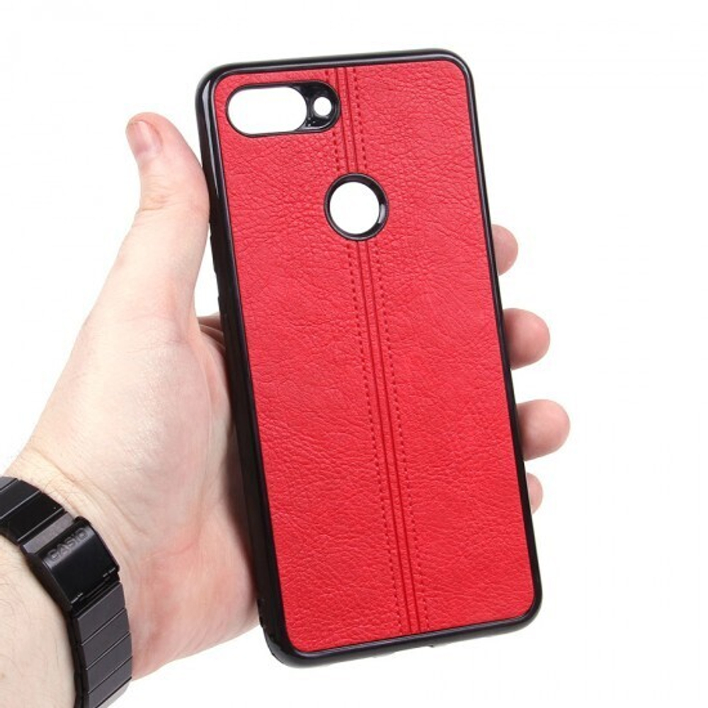 Панель из экокожи для Xiaomi Mi8 Lite, 010498 Черный