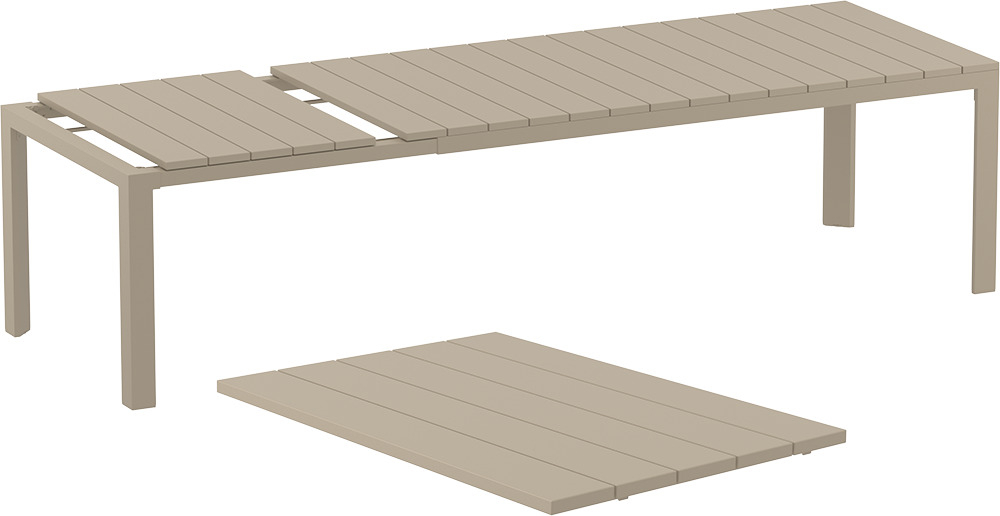 Стол пластиковый раздвижной Siesta Contract Atlantic Table 210/280, бежевый