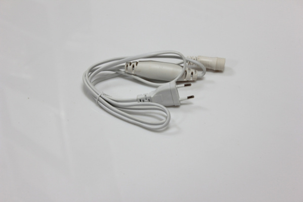 Силовой шнур для гирлянд (LED PLS/ LED PLS FLASH) белый