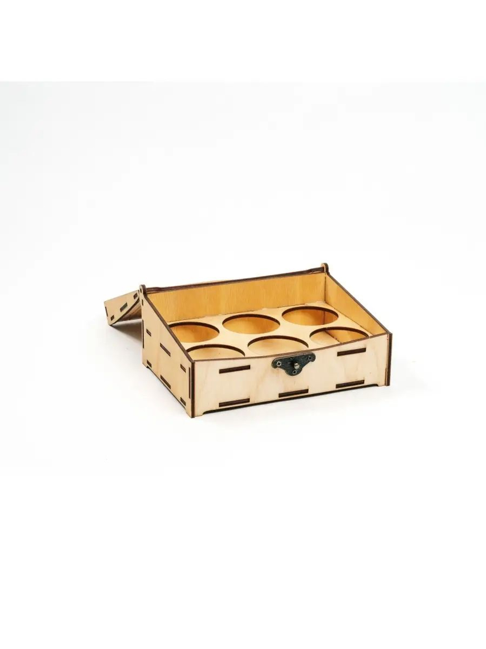 Подарочный деревянный короб для рюмок (стопок). PK40
