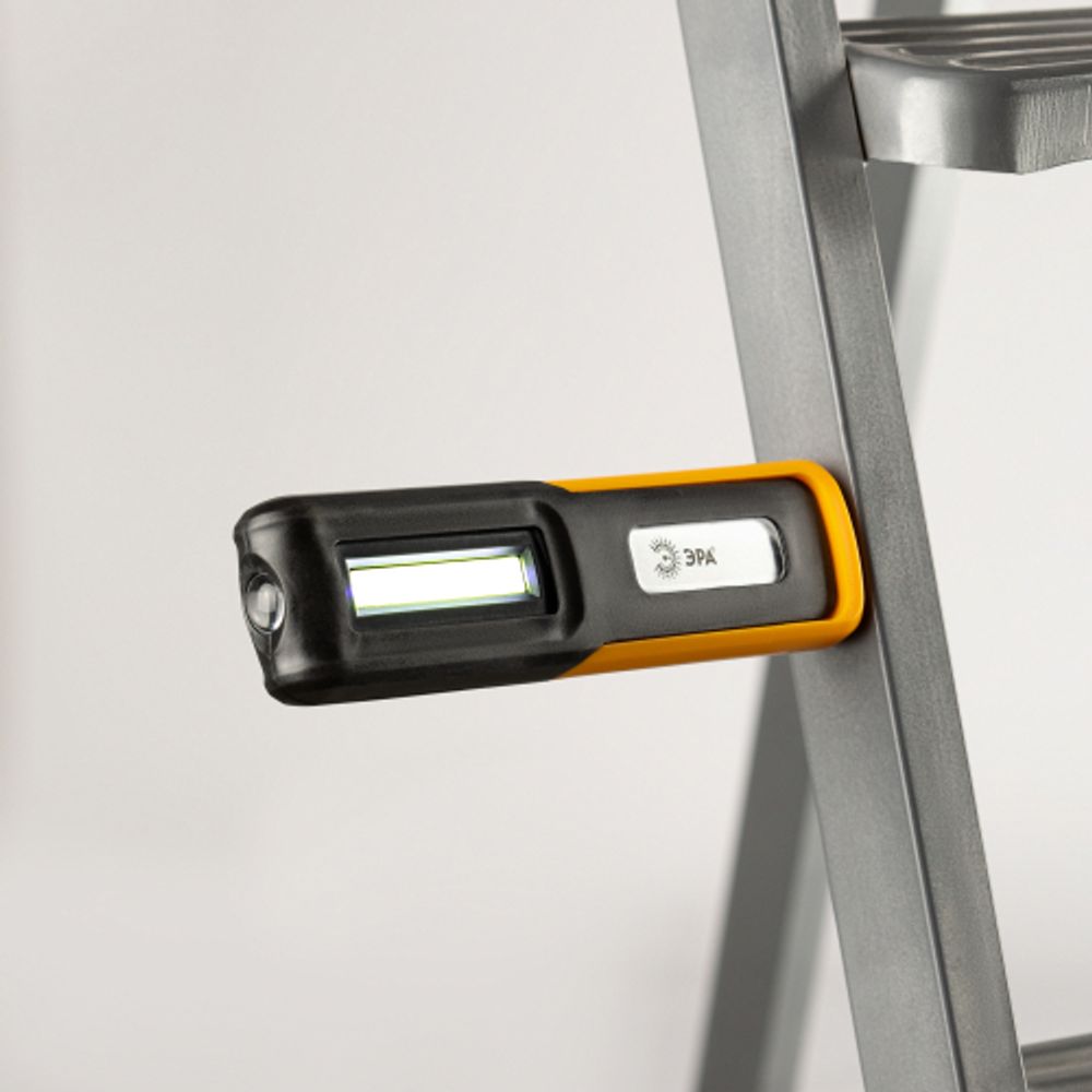 Светодиодный фонарь ЭРА Рабочие, серия Практик RA-803 аккумуляторный, крючок, магнит, miscro USB | Рабочие  фонари