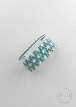 Схема PEYOTE, Схема браслета мозаичное плетение, узор из Miyuki Delica 11/0, файл PDF, №154