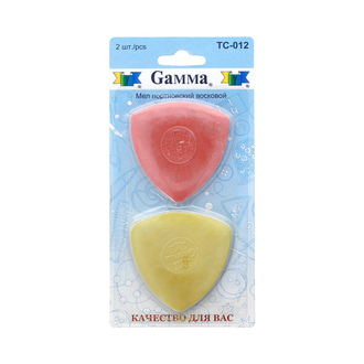 "Gamma" TC-012 Мел портновский восковой 2 шт. ассорти/в блистере