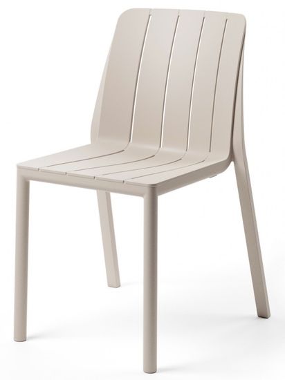 Стул пластиковый Tiberina Bistrot бежвое Nardi Италия