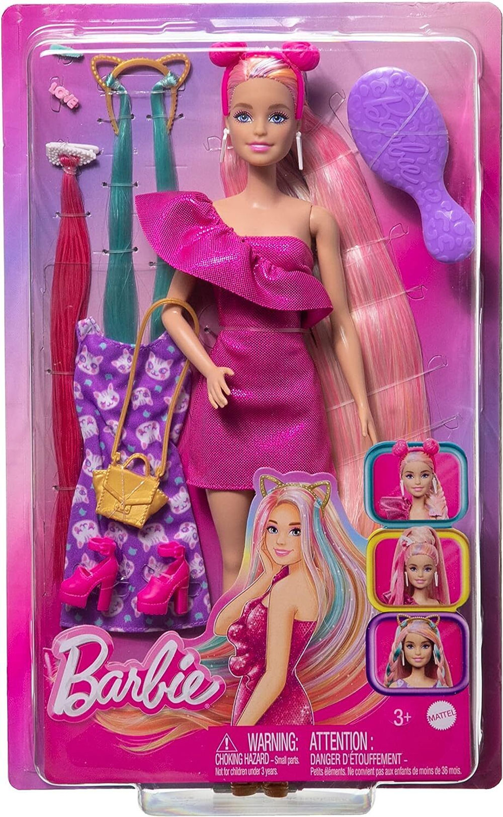 Barbie Fun and Fancy HKT96 — оригинальная кукла Барби Mattel, модный образ и аксессуары