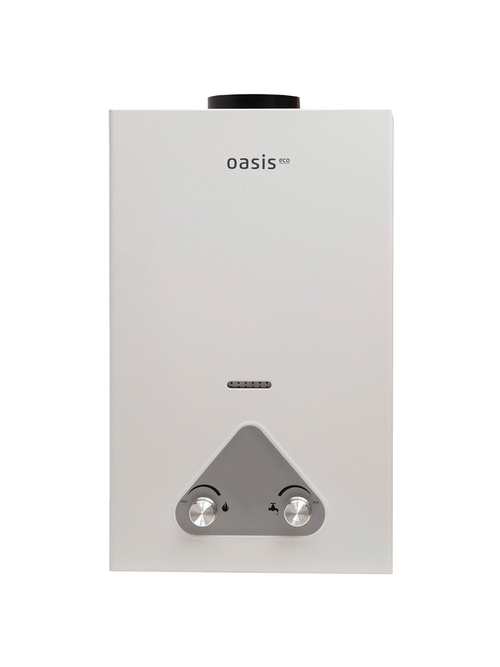 Газовая колонка Eco W-20 белая OASIS (20 кВт), без дисплея