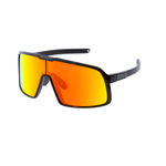 Спортивные очки OCEAN Leucate  Shiny black / Red revo lenses