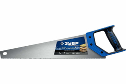 Ножовка универсальная пила Зубр "МОЛНИЯ-7" 500 мм, 7 TPI, закалка, рез вдоль и поперек волокон, для средних заготовок, фанеры, ДСП, МДФ, 1537-50_z02