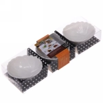 Набор соусников «White magic» 3шт «Цветок» круглый