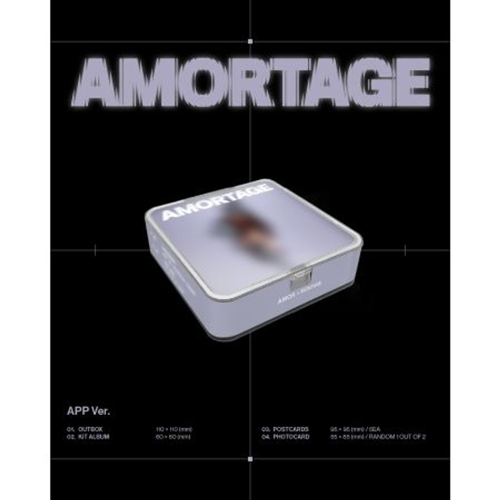 Альбом JISOO - AMORTAGE Mini Album APP Version