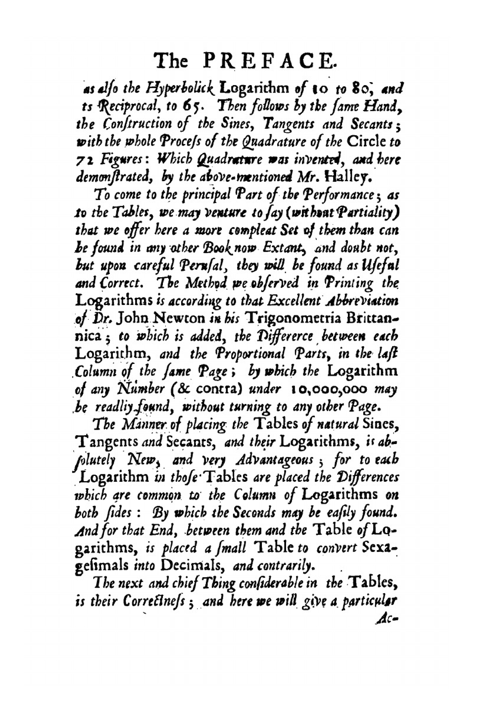 Mathematical Tables. Contrived after a most comprehensive method | John Wallis