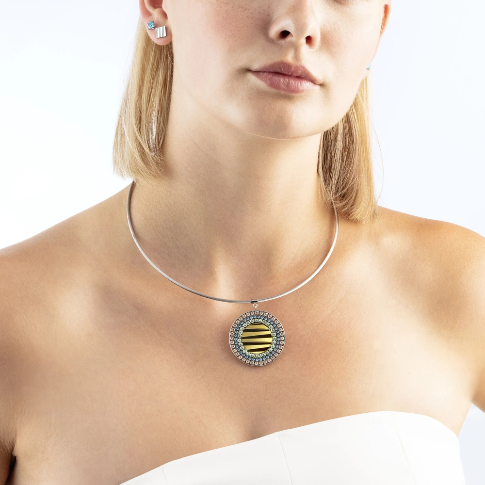 Колье Coeur de Lion Multicolour Pastel Silver 2037/10-1580