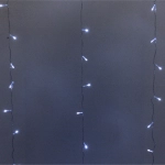 Гирлянда для дома ЗАНАВЕС 3м*2,5м 240 ламп LED, прозр.провод, 8 реж., IP-20. Белый