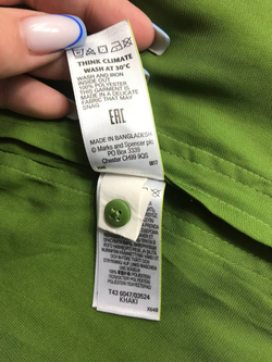 Блузка Marks&Spencer струящаяся, маркировка 36, визуально на 42 размер