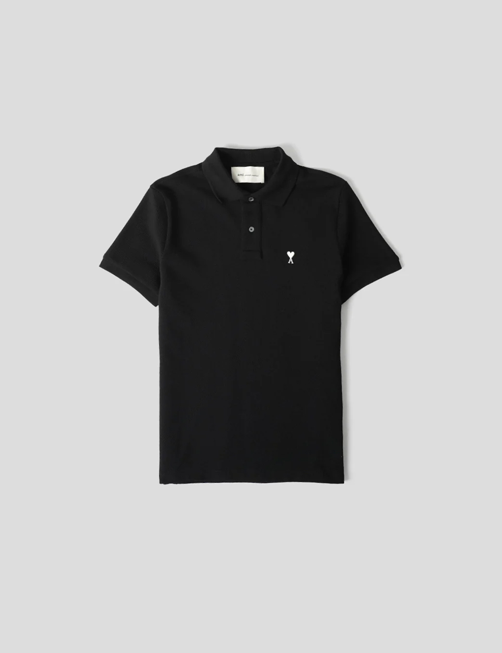 Футболка Поло AMI PARIS "Black / Blanc Creme"