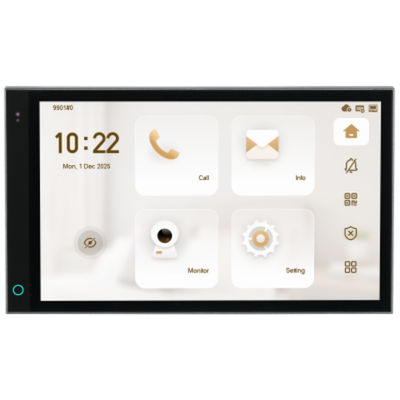 DHI-VTH5721A-WP-F Монитор видеодомофона IP 7 дюймовый с WiFi 2.4ГГц, (LInux), серый.