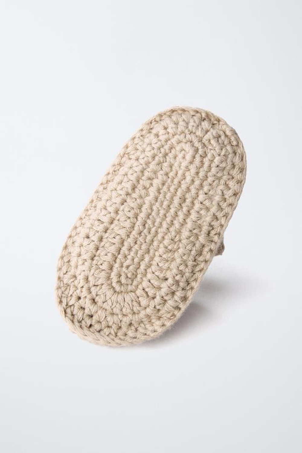 ZARA ХЛОПКОВЫЕ ПИНЕТКИ, ПЕСОЧНО-КОРИЧНЕВЫЙ