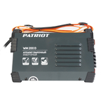 Аппарат сварочный инверторный PATRIOT WM 200D MMA, входное напряжение:1ф,140-240В; сварочный ток макс: 200A; ПВ при макс. токе:70%, дисплей, ARC FORCE,ANTI STICK, HOT START
