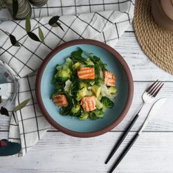 Салатник 800 мл d 21 см h5 cм Blue Matt New Brown Taiga P.L. [3]