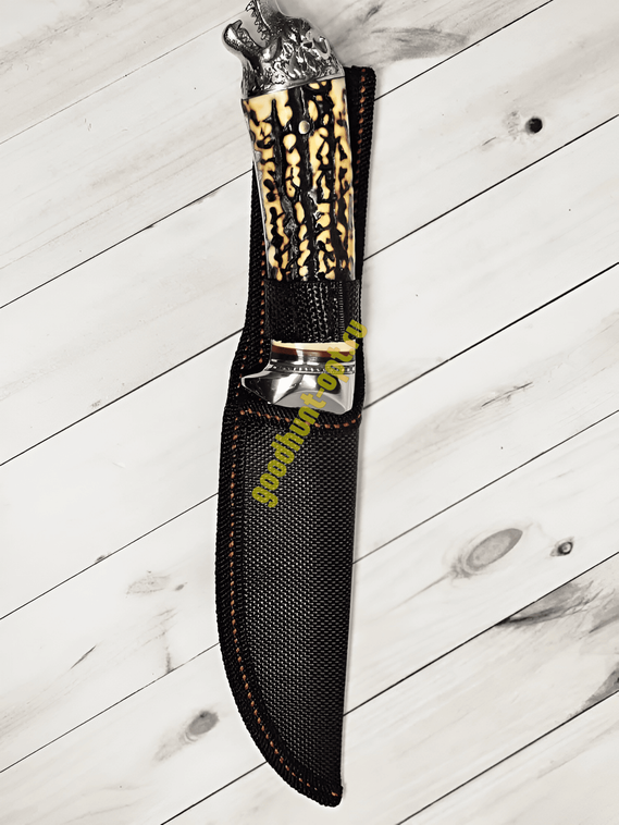 Тактический нож кованый туристический Кизлярский с ножнами Тигр