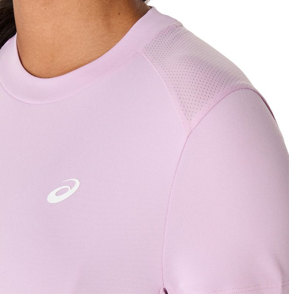 Женская теннисная футболка Asics Court Short Sleeve - Розовый