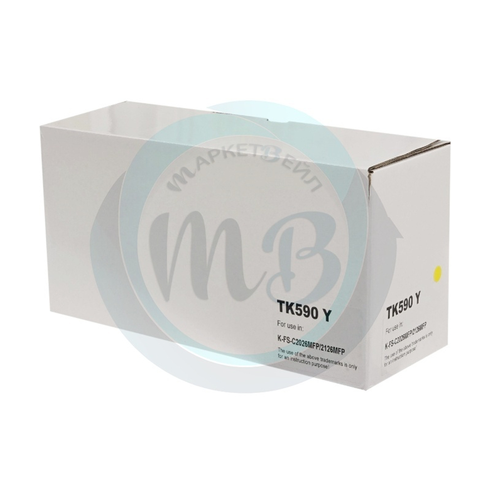 Картридж WBox, аналог Kyocera TK-590Y для FS-C2026/M6026 (5K) Желтый