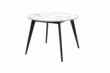 Стол Zip-mebel Arki K 100 чёрное дерево /белый мрамор