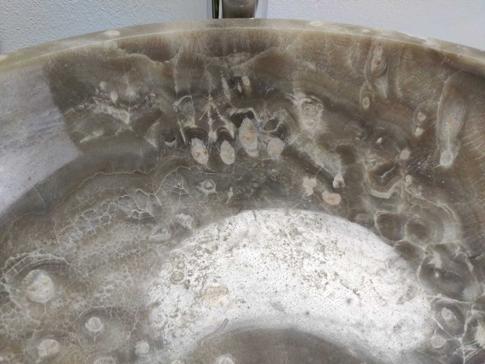 Раковина из оникса Bowl Grey Medium TinLip BO-60977 45*45*17