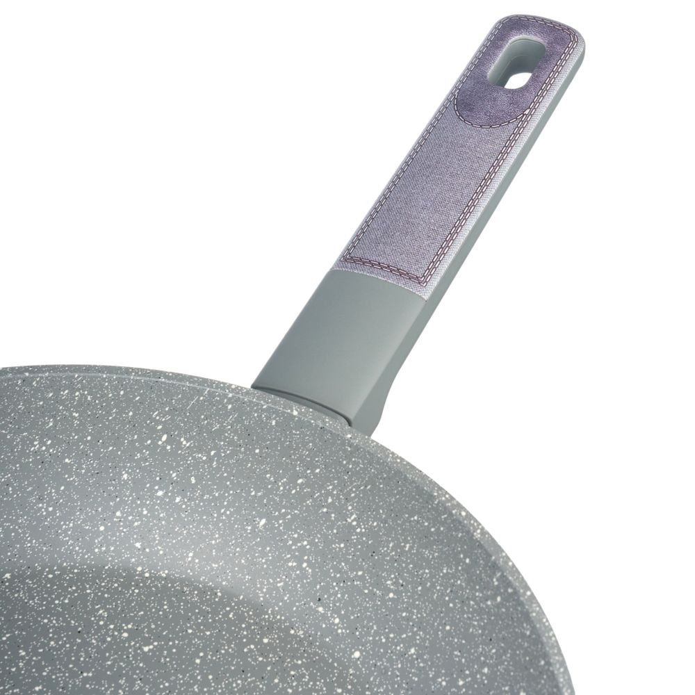 СКОВОРОДА С АНТИПРИГАРНЫМ ПОКРЫТИЕМ PFLUON MARBLE, 28*5,2 СМ