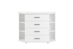 Комод угловой Катрин 7, белый