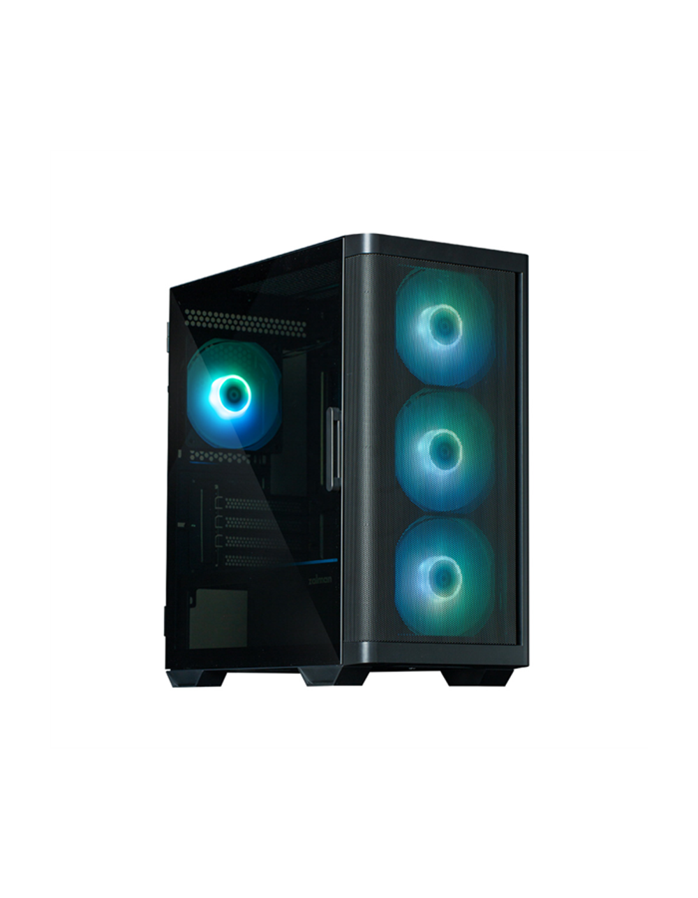 Корпус ZALMAN M4, MATX, BLACK, WINDOW, 1xCombo (3.5'' or 2.5''), 1x3.5", 2x2.5", 1xUSB2.0, 2xUSB3.0, FRONT 3x120mm ARGB, REAR 1x120mm ARGB