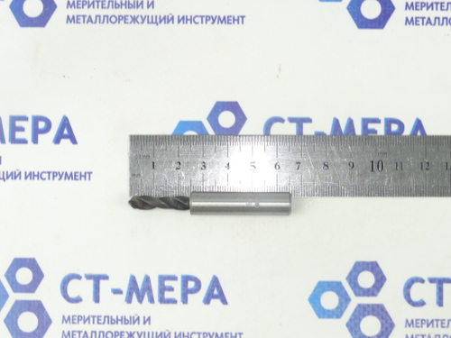 Сверло твердосплавное по металлу 6.2мм (6.2х25х65) Хвостовик 10мм ВК8