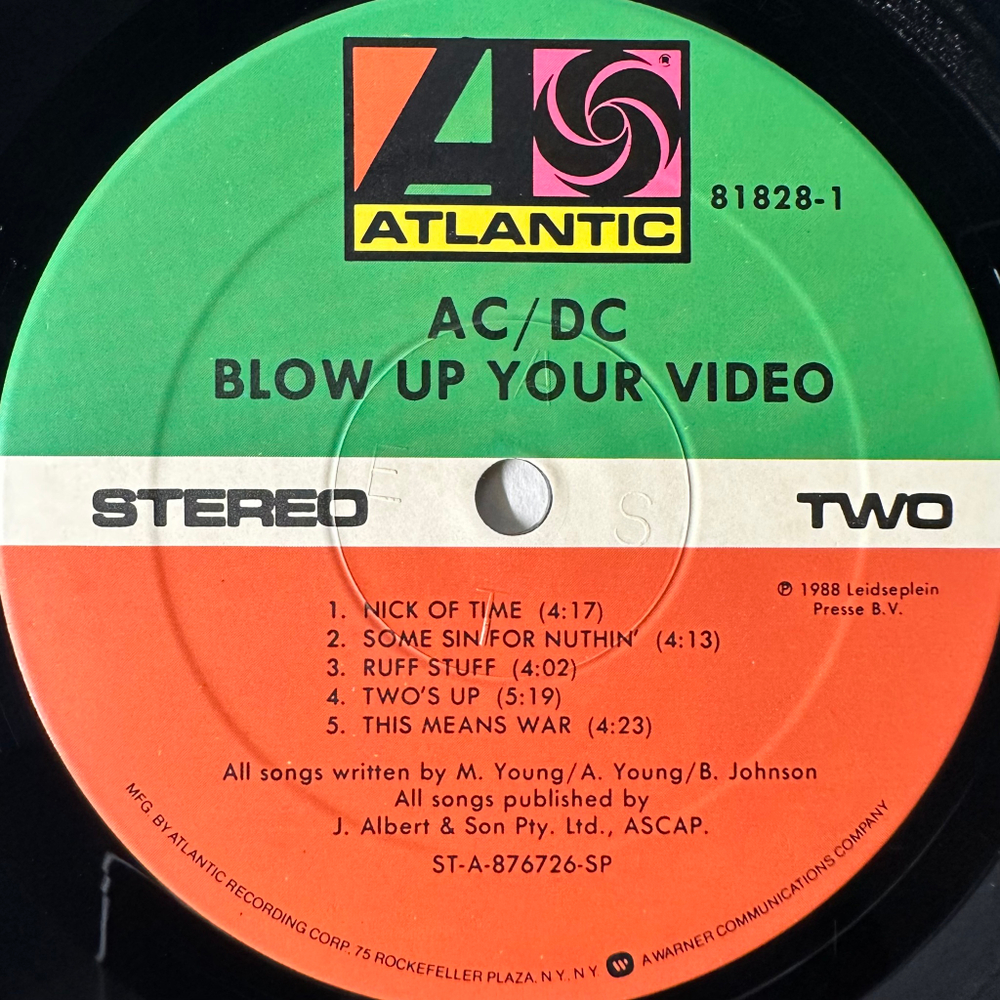 AC/DC - Blow Up Your Video (США 1988г.)