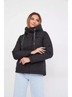 Куртка демисезонная больших размеров с капюшоном