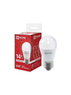 Лампа светодиодная LED-ШАР-VC 14Вт 230В E27 4000К 1330лм IN HOME 4690612047829