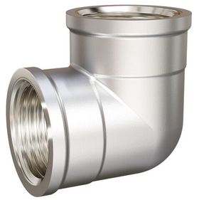 Угольник 90 равнопроходной никелированный ВР, LD Pride