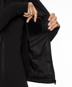 Oysho Утепленная куртка Running с наполнителем FELLEX® Volcanic, черный