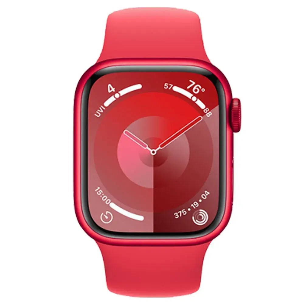 Apple Watch Series 9 41mm (GPS) Red Aluminum Case with Red Sport Band (S/M) (MRXG3)