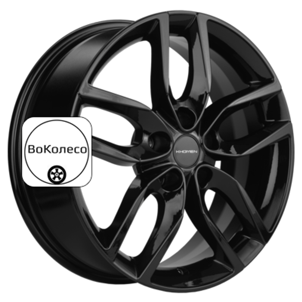 6,5x17/5x114,3 ET46 D67,1 KHW1708 (Elantra/Ceed/i30) Black Khomen Wheels